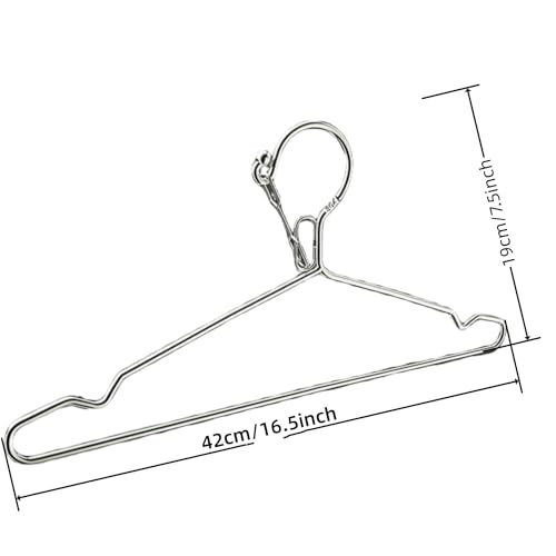 4mm Lockable Coat Hangers Heavy Duty Windproof Clothes Hanger