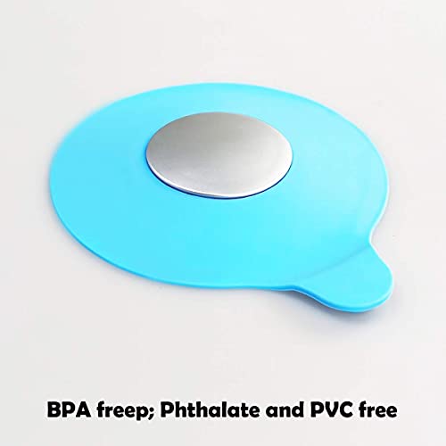 Seatery 2PCS Silicone Bathtub Stopper and Plug, Tub and Sink Drain Cover - style: Stoppers