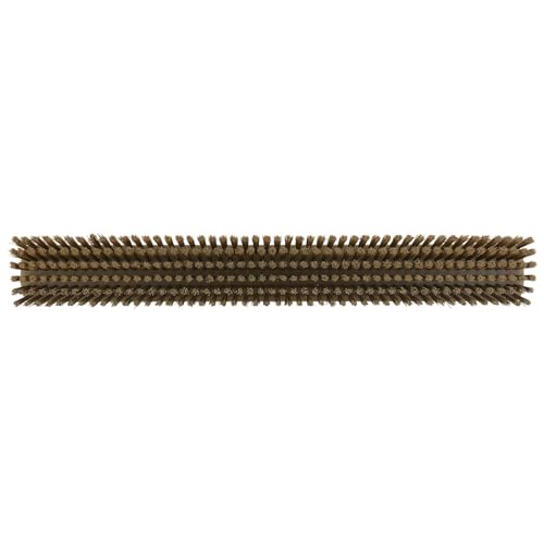 Vikan 319566 24" Heavy-Duty Push Broom, Soft/Stiff, Brown - color: Brown