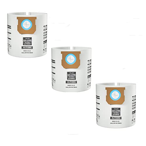 3 Pack ALYYDBG Shop Vac Bags 15-22 Gallon Type G/J 90663 90673 - size: 15-22 Gallon
