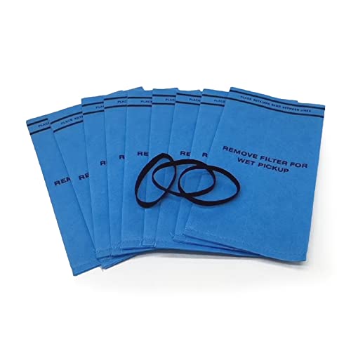 Smilefil 9 Pack Wet Dry Vacuum Filter Bags Compatible with Stinger 2.5 to 5 Gallon WS0255VA, WORKSHOP WS01025F, Craftsman 9-38737, MultiFit VF2000, Select 2-1/2 to 5-Gallon Shop Vac Vacuums - size: 9 Pack