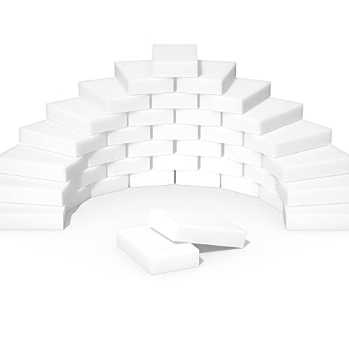 Magic Erasers Sponge, 100 Pack Extra Premium Melamine Sponge Foam Cleaning Pads in Bulk, Non-Scratch Scrub Sponge, Household Cleaning Kitchen Dish Sponges (White) - size: 100 Pack
