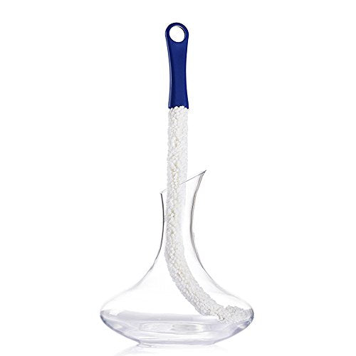 LJDJ Bottle Cleaning Brush 2 Pack, Flexible Scourer for Decanters Glasses