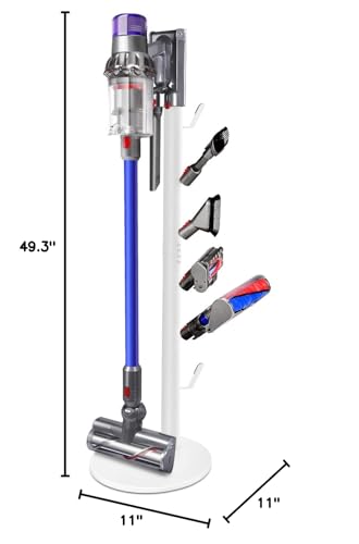 XIGOO Freestanding Vacuum Stand Holder with 6 Hooks - color: White, style: 6 Hooks