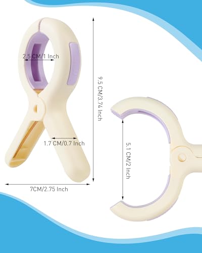 Beach Towel Clips 12-Pack - Heavy Duty Stainless Steel Spring Clamps for Sand, Wind, Pool, Cruise Chairs - Plastic Clips for Towels, Blankets, Fabric - Vacation Essentials 2026