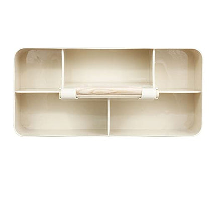 Baby Shower Caddy Plastic Nursery Portable Storage Organizer Beige - color: Beige