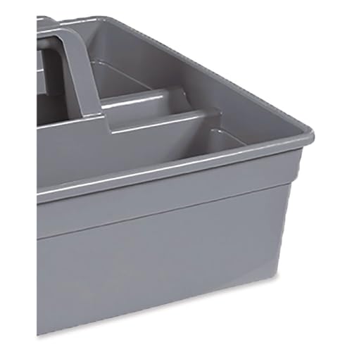 Nexstep Maxirough Maid Caddies, 12 x 7, Gray, Two Compartments