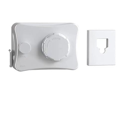 Anti-Sagging Clothes Line Thickened Steel Wire Retractable Clothesline Heavy Duty Clothesline Wall Mounted Bright Porcelain White Finished - size: 5.1m 6612W White Anti-Sagging ClothesLine