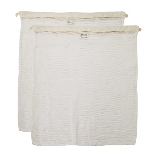 Simple Ecology Organic Cotton Mesh Laundry Bag – X-Large 2-Pack - size: X-Large 2-pack