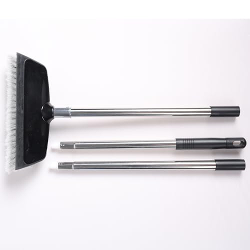 52" Dip Car Wash Brush with Long Handle for Washing Cleaning House Siding, Solar Panel, Auto Cars, SUV, Trucks, RV, Floors and More - color: Gray, size: 52 inch