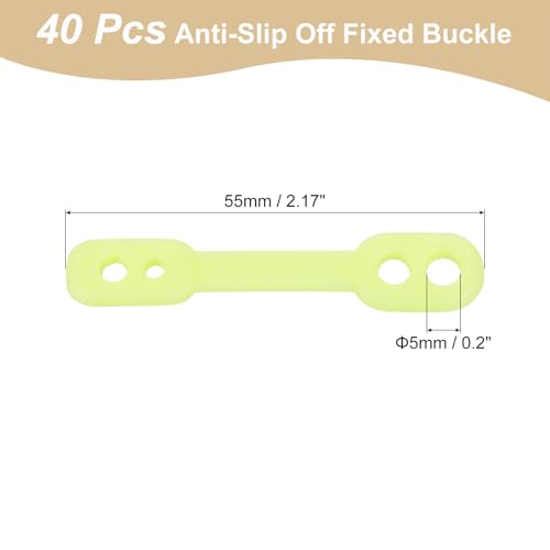 uxcell 40Pcs Clothes Hanger Windproof Plastic Strip Hook, Anti-Slip Off Windproof Fixed Buckle, Anti-Drop Strips Hanger Fixation for Outdoor Indoor Green - color: Green