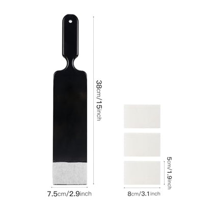 NEWISHTOOL Long Reach Auto Bulldozer Squeegee Mini Paddle Scrubber for Tint - color: Black