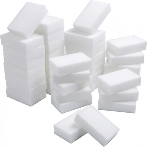 Essential-50 Melamine Cleaning Sponges, Water-Only, 50 Count - size: 50/Pack