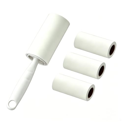 Lint Roller for Pet Hair – Extra Sticky Pet Hair Remover for Clothes, Furniture & Carpet, Reusable Lint Roller Sheets for Dog & Cat Hair, Value Pack (4 Rollers, 240 Sheets)