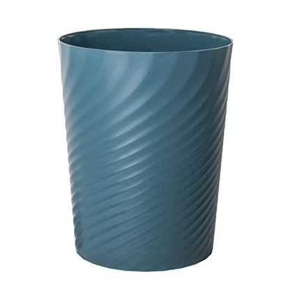 Plastic Small Bathroom Trash Can Wastebasket Garbage Can, Bluish Green - color: Dark Blue, size: 1.8 Gallon/1 Pack