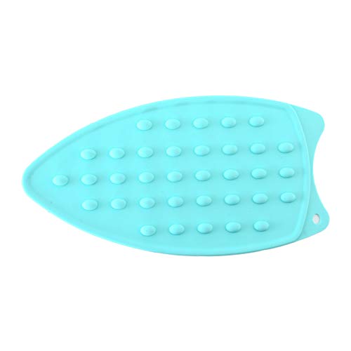 2Pack Silicone Iron Rest Pad, Thicker Series Hot Resistant Mat for Ironing Board, Easy to Use with Wall Hole and Multicolor for Home (Pink+Mint Green) - color: Pink+mint Green