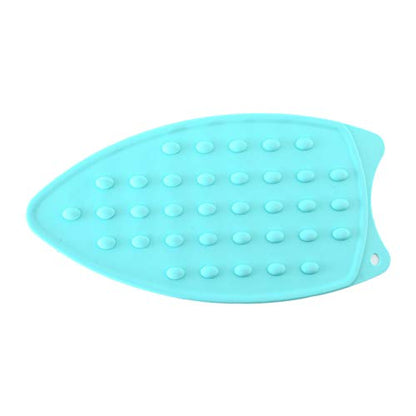 2Pack Silicone Iron Rest Pad, Thicker Series Hot Resistant Mat for Ironing Board, Easy to Use with Wall Hole and Multicolor for Home (Pink+Mint Green) - color: Pink+mint Green
