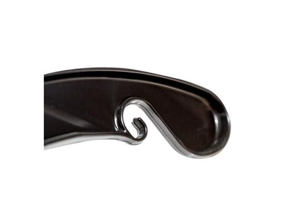 NAHANCO 17” Black Mid-Heavyweight Plastic Hanger, Black Hook, 100 Pack - color: Black With Black Hook