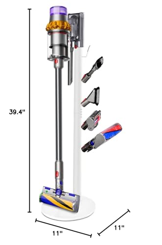 XIGOO Freestanding Vacuum Stand Holder with 5 Hooks - color: White, style: 5 Hooks