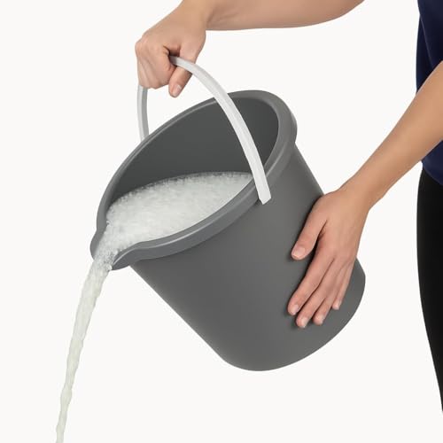 10QT (9.5L) Cleaning Bucket with Handle and Spout - Charcoal Grey