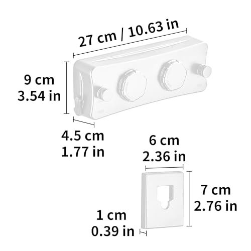JOOM Retractable Clothesline Indoor, Dual 2 x 13.8 FT Clothes Lines, White - color: White Update
