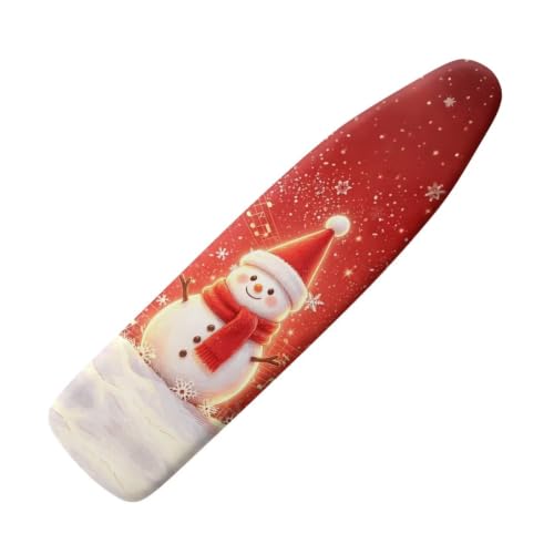 Christmas Iron Board Cover Cute Snowman Ironing Board Cover and Pad Soft Stain Resistant Modern Home Decorations Universal Size Fit 54x15 inch Festival Decor - color: Christmas Cute Snowman
