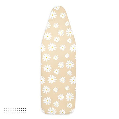 Encasa XO Ironing Board Cover and Pad, Thick Felt 42"x14" - color: Daisy Beige, size: Medium (42"x14")