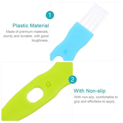ABOOFAN 30 Pack Small Groove Cleaning Brush 4.25 inch Crevice Cleaner with Non-Slip Handle Fine Bristles for Keyboard Window Tracks Razor Shaver Garlic Masher Compact Cleaning Tool