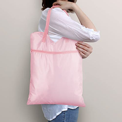 Oudain 2 Pcs Travel Laundry Bags Waterproof Dirty Clothes Bag, Pink - color: Pink