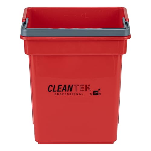 Restaurantware 4 qt Red Cleaning Bucket - color: Red, size: 4 Quarts