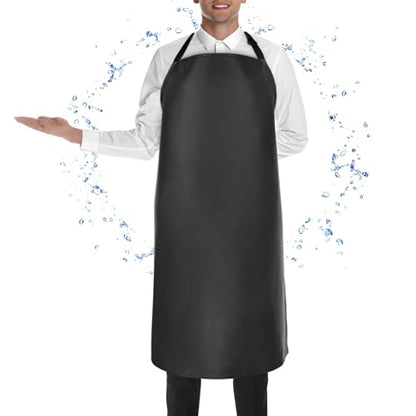 PEASUG Waterproof Butcher Apron Adjustable 43x23 Inch for Kitchen Garden