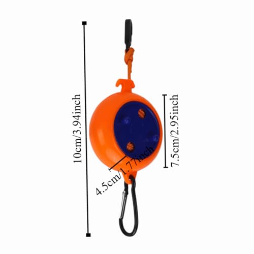 Clothesline Cord - Adjustable 10m Laundry Drying Rope with ABS Hooks for Camping, Hotel, Backyard, Indoor & Outdoor Use (Compact 10x7.5x4.5cm)‌