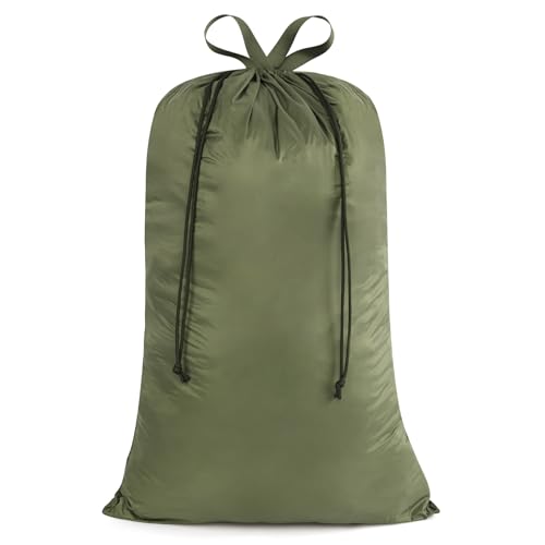 Extra Large Heavy Duty Laundry Bag for Dorm & Family - color: Green