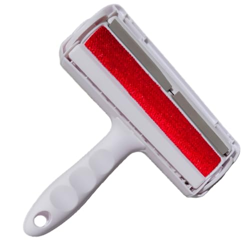Pet Hair Removal Tool for Couches - Remove Dog & Cat Hair from Furniture - Reusable Fur Trapping Brush That Effectively Extracts Animal Hair from Upholstery - color: Red
