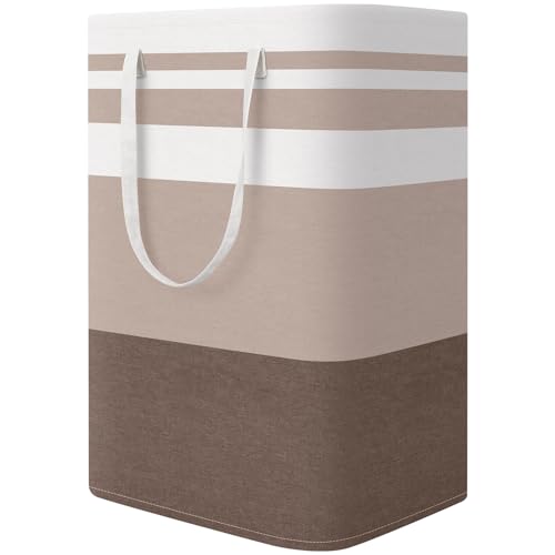 StorageRight Laundry Basket Hamper, 75L Collapsible Clothes Storage, Khaki - color: Khaki, size: 75L