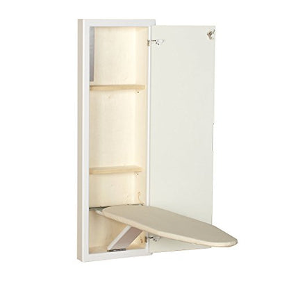 Household Essentials Stowaway in-Wall Ironing Board Finish: White - color: White
