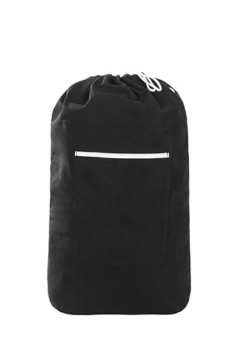 Canvas Laundry Bag, Laundry Backpack, Black, X-Large - color: BLACK, size: X-Large