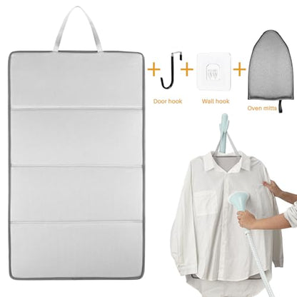 Steamer Board for Clothes with Garment Steamer Ironing Gloves,Stand for Steaming Clothes,Steamer Pad,Hanging Ironing Board,Steamer for Clothes,Hanging Steam Iron Pad
