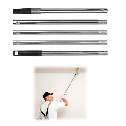 Paint Roller Extension Pole, Multi-Purpose Telescopic Extension Pole, Extensions Poles with Tapered Adapter for Cleaning, Feather Duster, Window Washing Kit (0.88, Pounds)