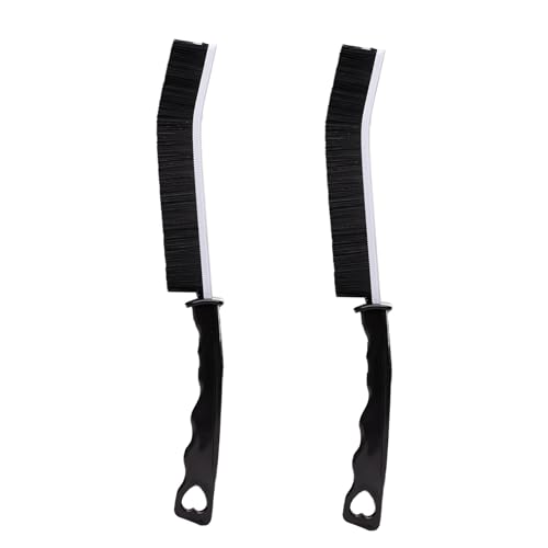 2Pcs Crevice Cleaning Brush Scrub Grout Cleaning Supplies Tools (Style 1) - style: Style 1