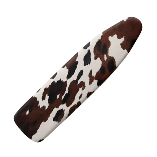 Ironing Covers with Elastic Edge, Cow Print Dustptoof and Scorch Resistant Iron Board Protector, Install Easy Ironing Board Accessories - color: Cow Print - B