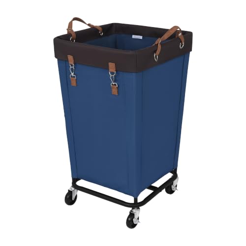 StorageWorks 160L Laundry Basket with Wheels, Rolling Hampers for Clothing - color: Blue, size: 160L