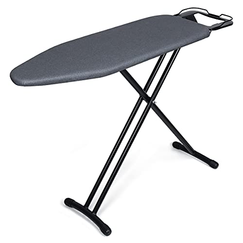 Duwee 12"x36" Ironing Board with Heat Resistant Cover Thicken Felt Pad - color: Black