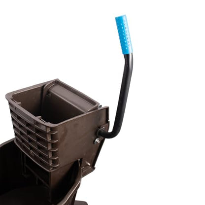 Carlisle FoodService Products 26 Qt Mop Bucket with Side Wringer, Brown - color: Brown