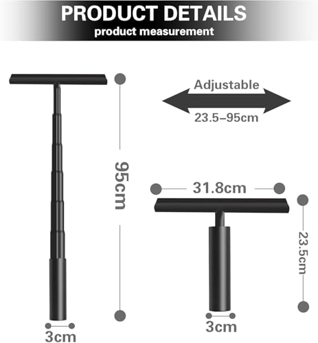 Professional Shower Squeegee for Glass Doors,12 Inch Squeegee for Shower Glass with Extension Pole,Telescoping Window Squeegee for Glass Door, Tile Wall, Car,Floor