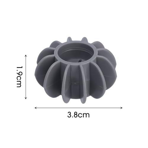 10PCS Silicone Laundry Balls Anti-Tangle Cleaning Sponge Hair Remover Tool - color: Gray