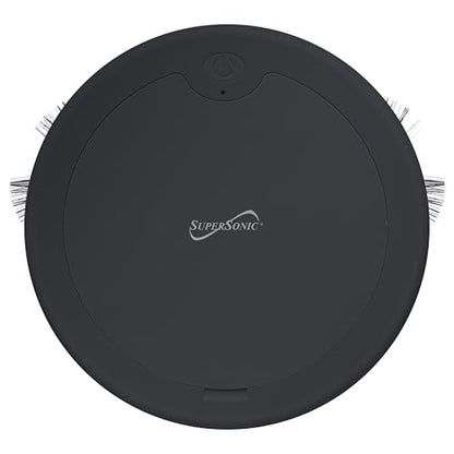 Supersonic SC-820SV Robot Vacuum & Dry Mop, Quiet Clean, Low-Profile Design, 120 Minutes Cleaning Time, Drop-Sensing Technology, 420ML Dust Bin, Brushless Motor, Fast Charging