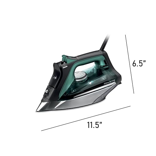 Rowenta Pro Master Stainless Steel Soleplate Steam Iron for Clothes, Anti-Drip Protection, 210 g/min, 400 Microsteam Holes, 1775 Watts Iron Steamer for Clothes, Powerful Steam DW8360 - style: Classic Professional Iron