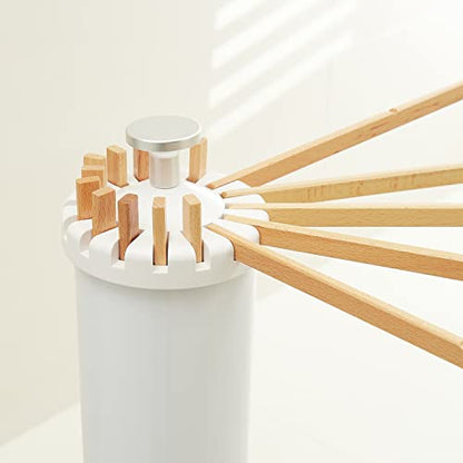 JOOM Clothes Drying Rack, Clothing Stand, Foldable Laundry Drying Rack - color: Wooden Tripod, size: Standard