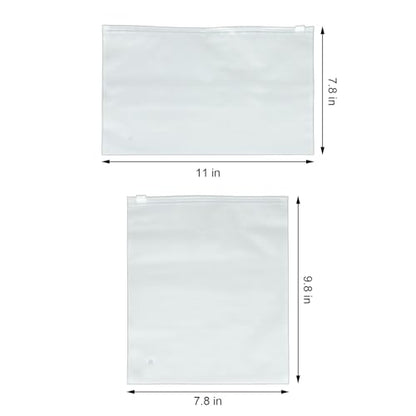 10-Pack 11x7.8" Frosted Zipper Swimsuit Bags – 3-Mil Waterproof Bikini & Swimwear Organizer with Reinforced Sides for Travel, Shipping & Storage, Packaging T Shirt. (10, 11 * 7.8 inch) - size: 11*7.8 inch